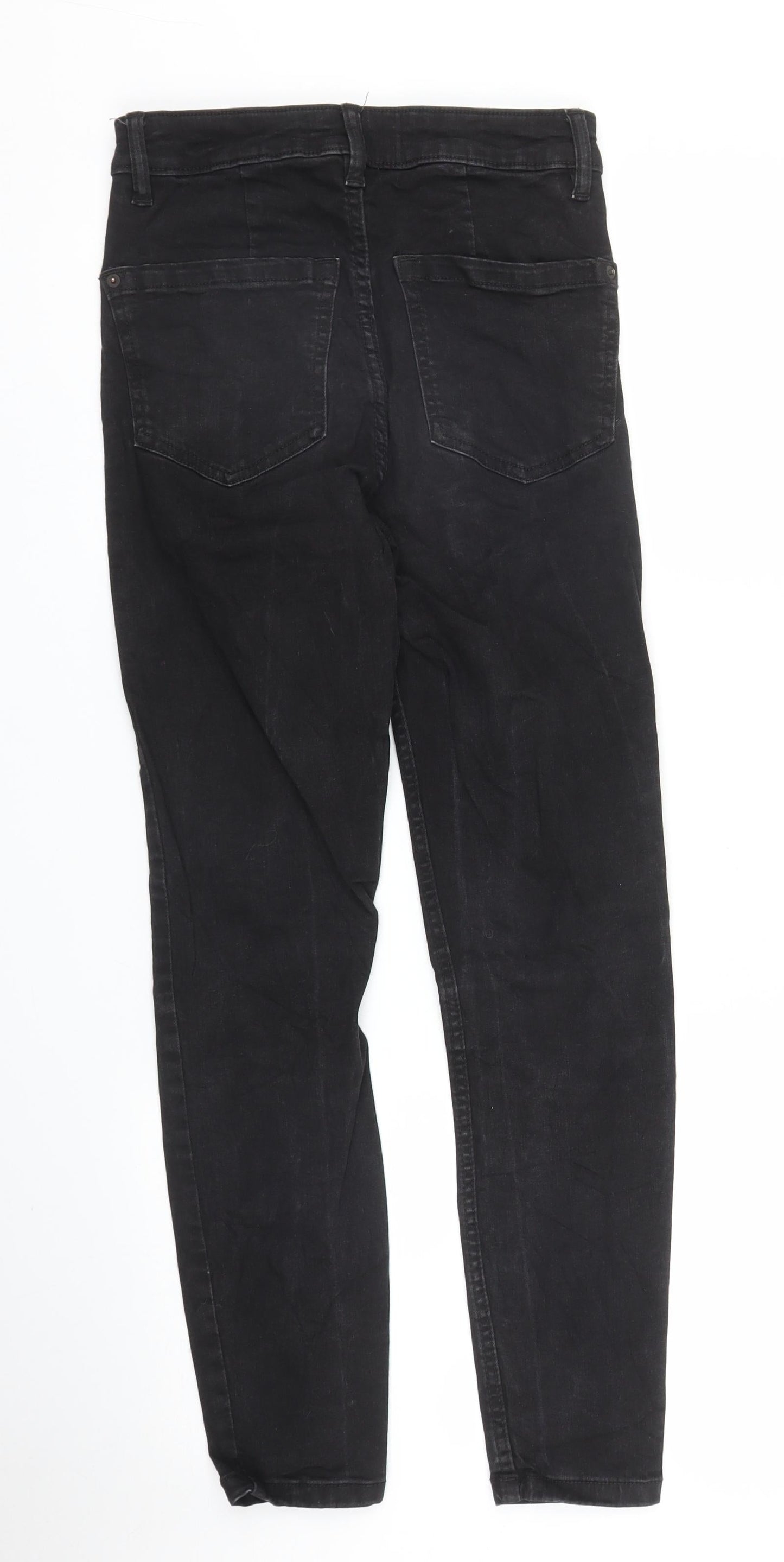 RESERVED Womens Black  Denim Skinny Jeans Size 8 L25 in