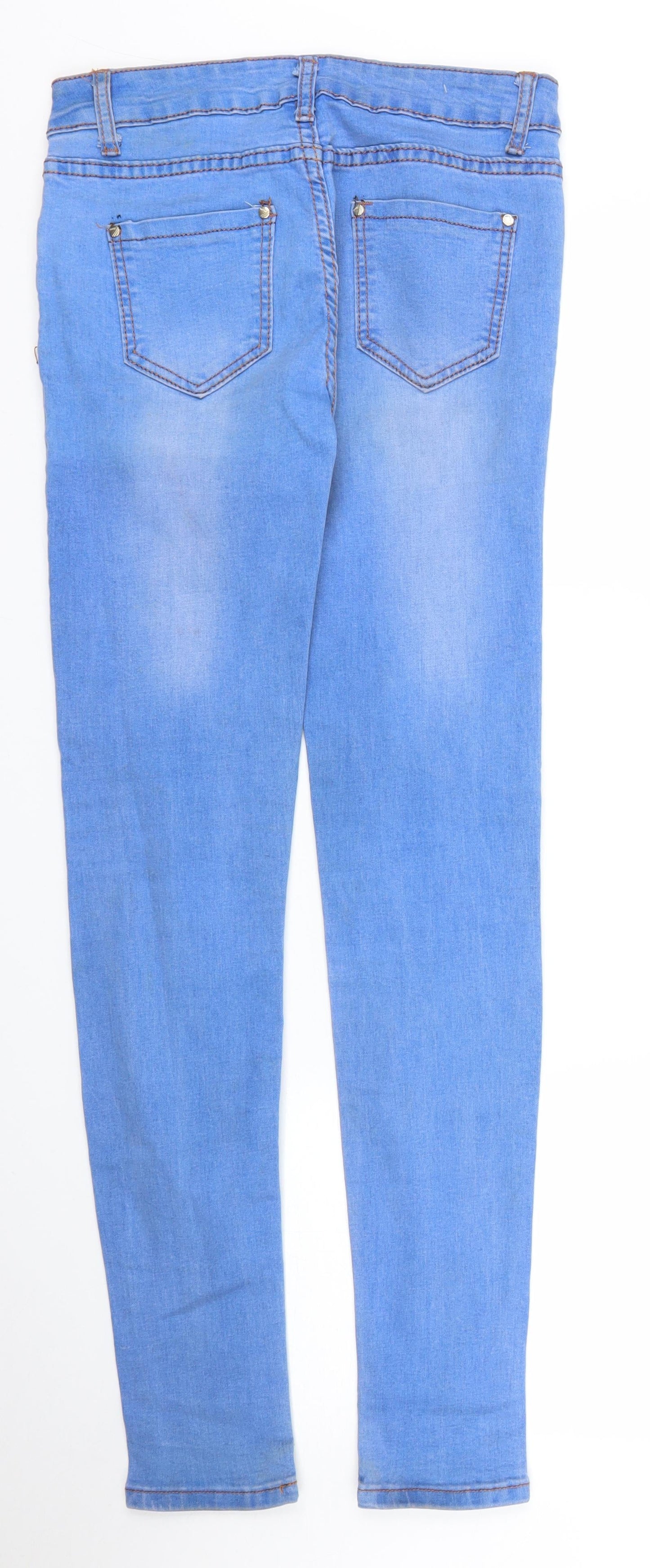 Preworn Womens Blue  Denim Skinny Jeans Size S L30 in