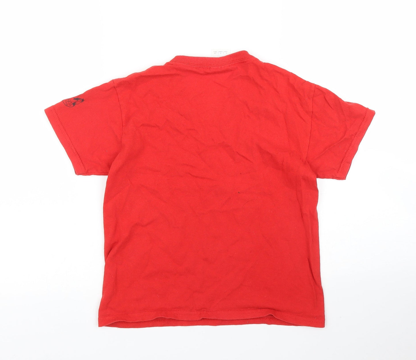Gildan Boys Red   Basic T-Shirt Size S