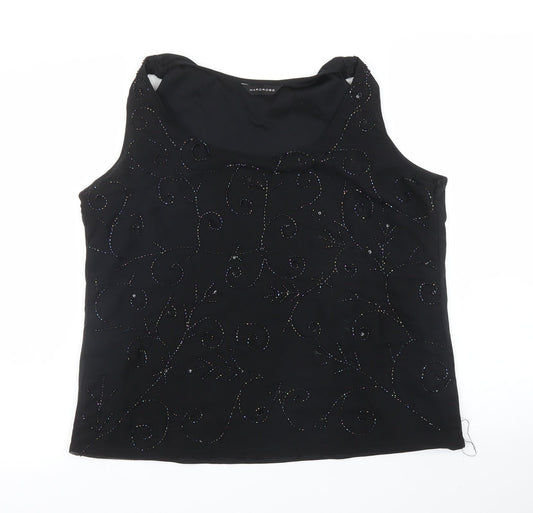 Wardrobe Womens Black   Basic Blouse Size L