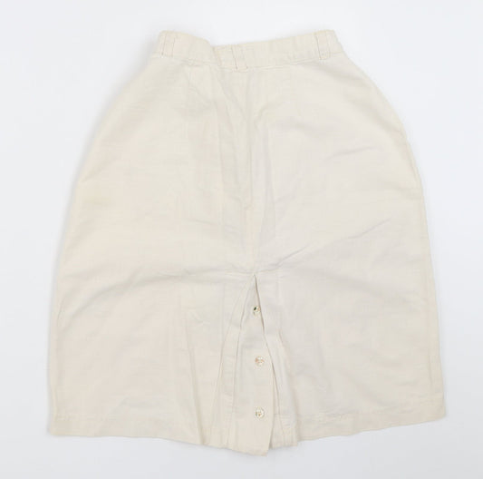 Mosquitos Womens Ivory   Straight & Pencil Skirt Size 10