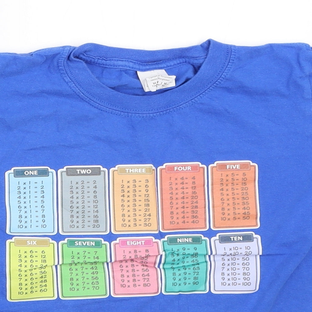 Gildan Boys Blue   Basic T-Shirt Size 7-8 Years