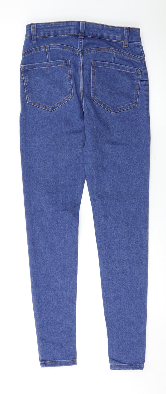 Denim & Co. Womens Blue   Skinny Jeans Size 8 L29 in