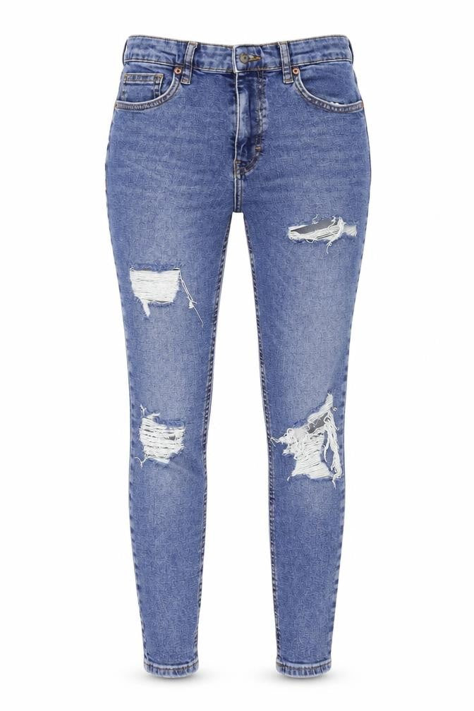 Topshop Womens Blue   Skinny Jeans Size 28 in L30 in