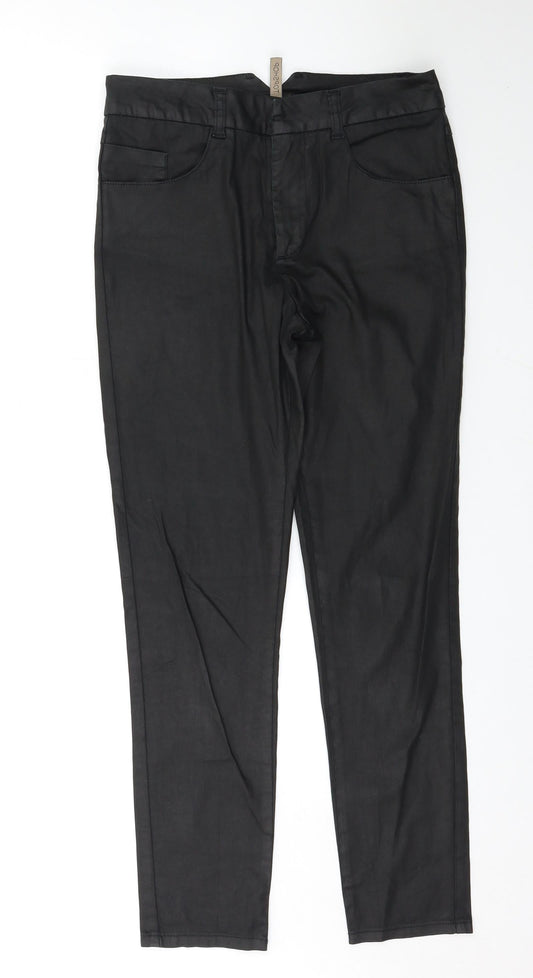 Topshop Womens Black   Trousers  Size 10 L28 in