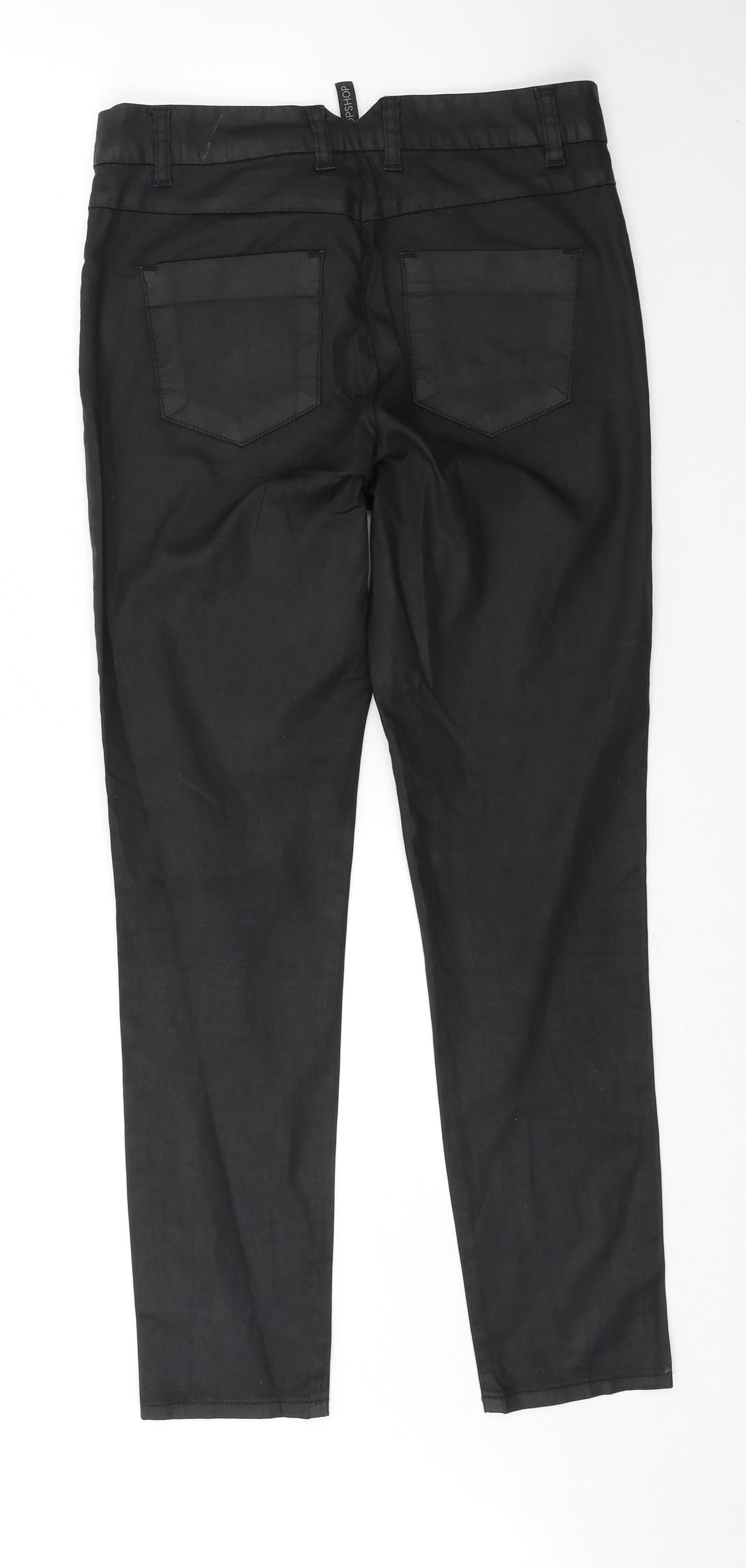 Topshop Womens Black   Trousers  Size 10 L28 in