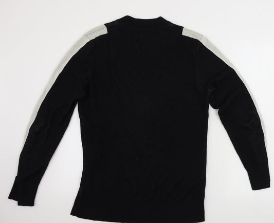 H&M  Womens Black   Pullover Jumper Size M