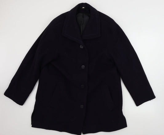 EWM Womens Blue   Jacket Coat Size 14