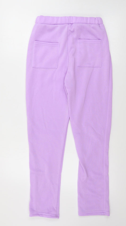 Preworn  Womens Purple   Sweatpants Trousers Size M L25 in