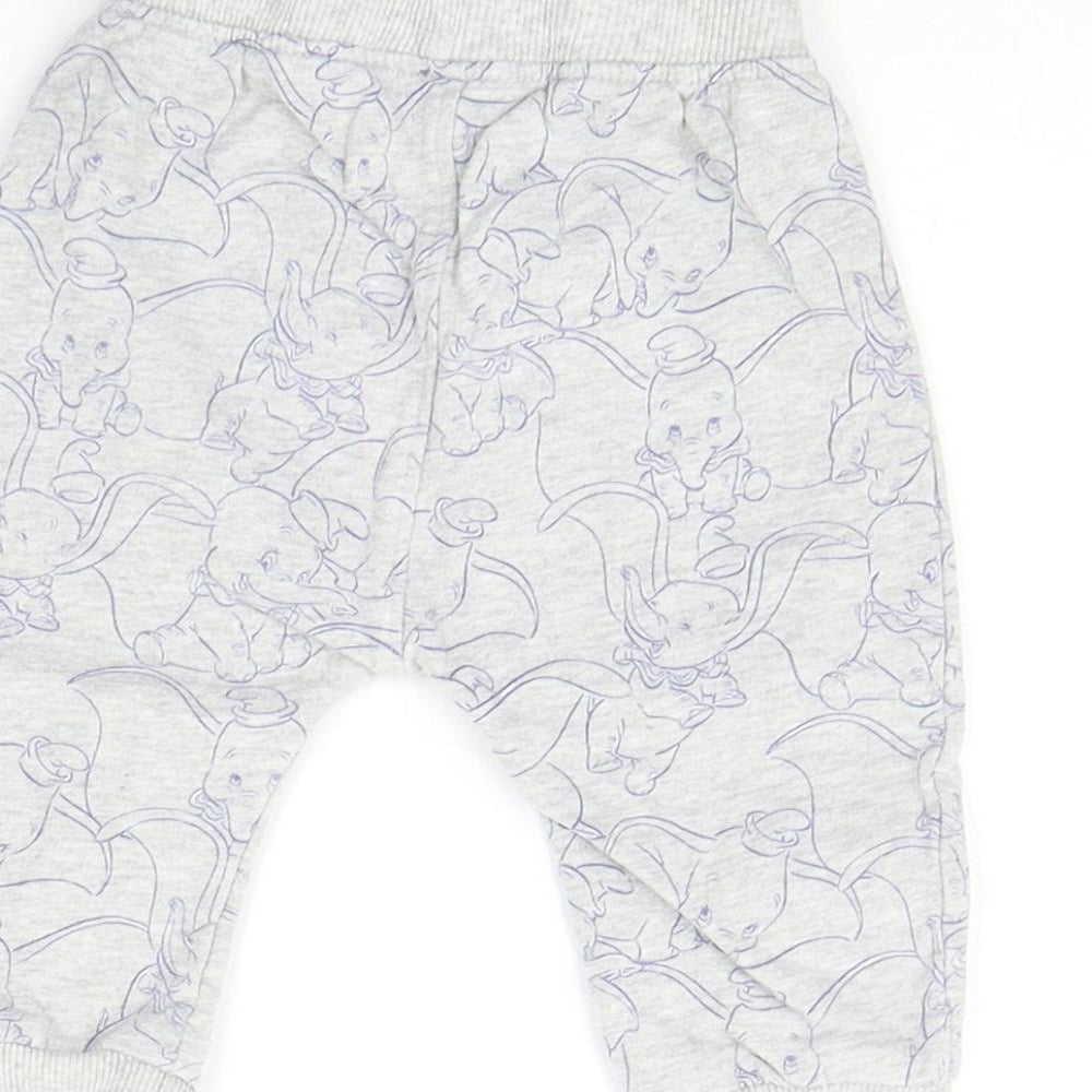 George Baby Grey Geometric  Jogger Trousers Size 3-6 Months
