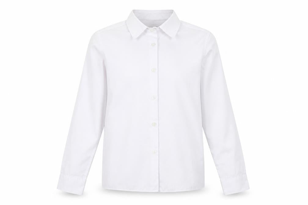 Marks and Spencer Girls White   Basic Button-Up Size 10-11 Years