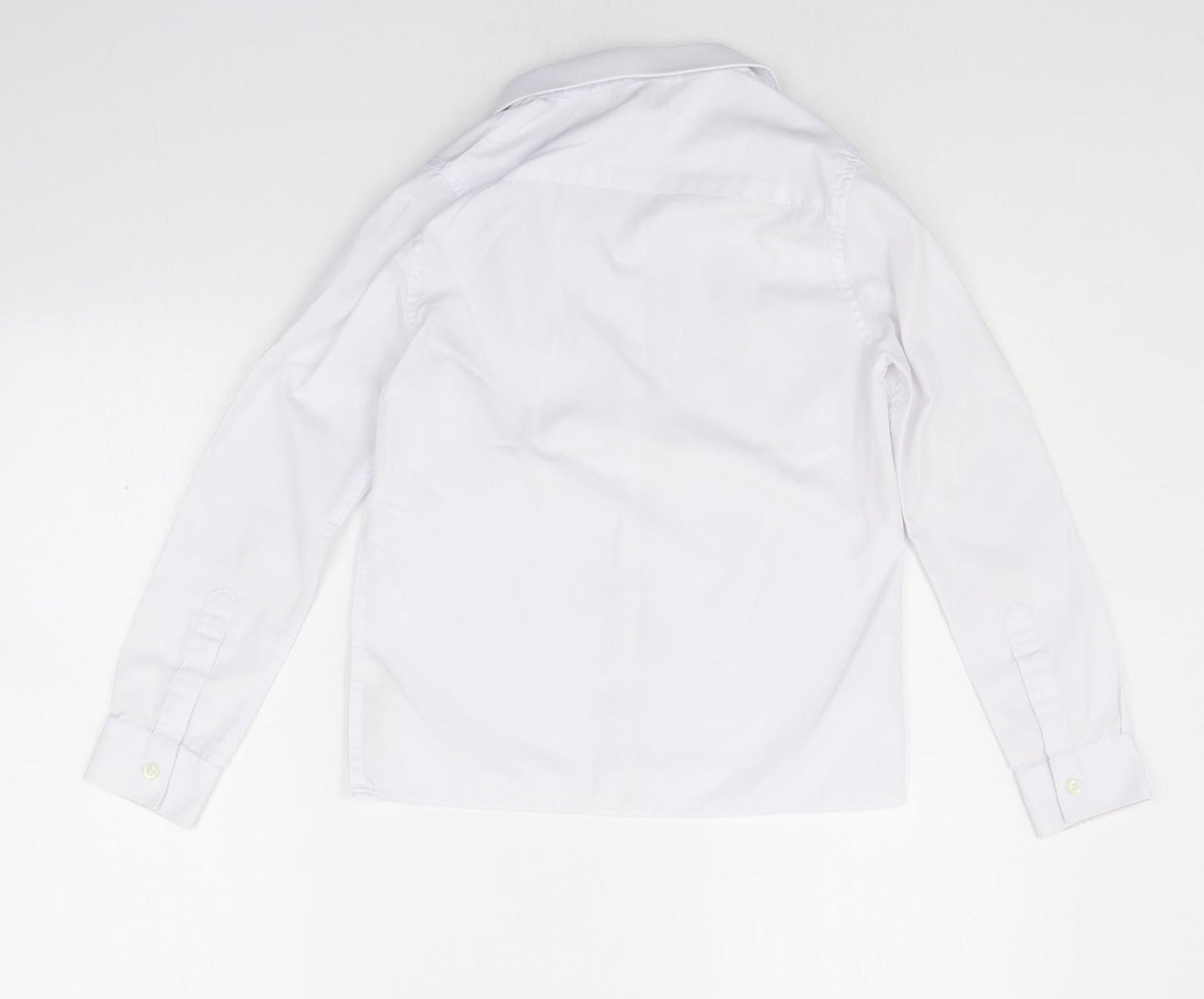 Marks and Spencer Girls White   Basic Button-Up Size 10-11 Years