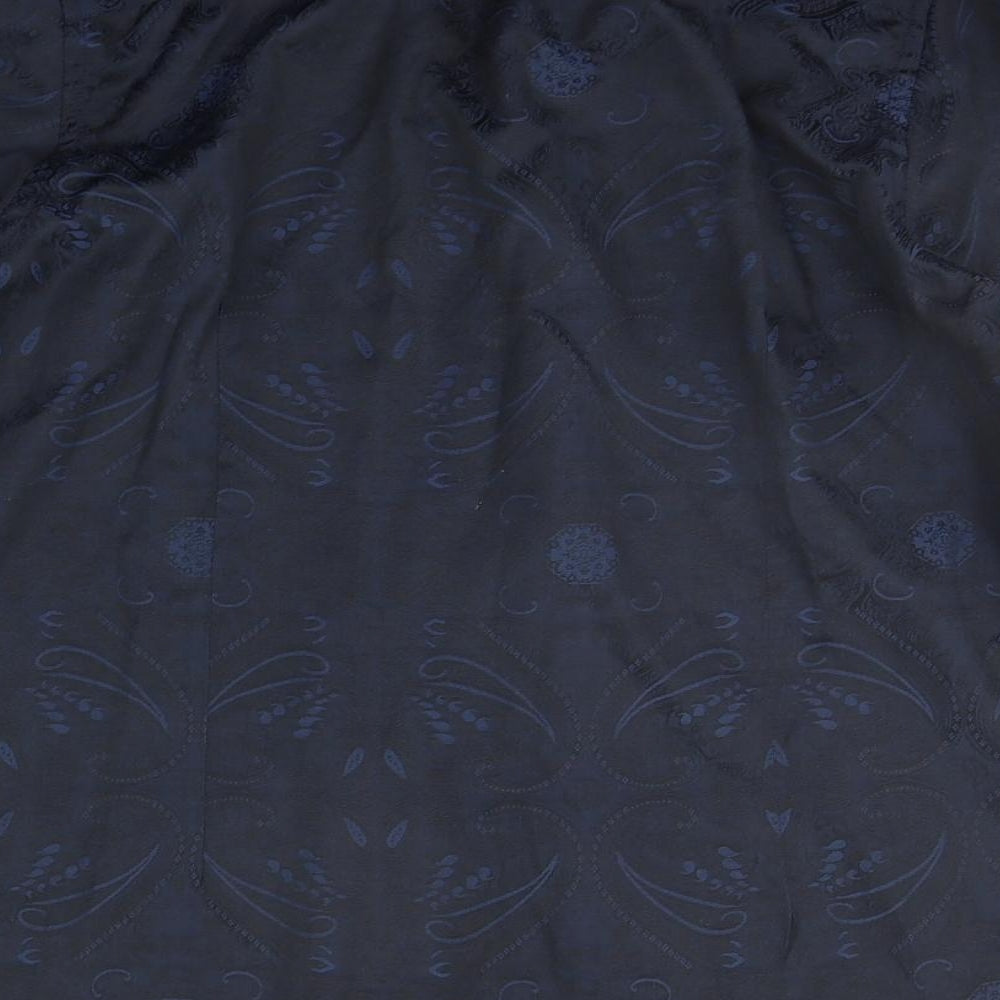Burton Mens Blue Geometric   Button-Up Size L