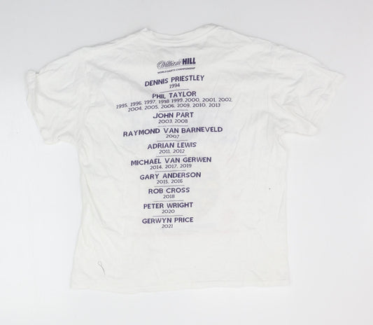 Casual classics Womens White   Basic T-Shirt Size L  - Christams