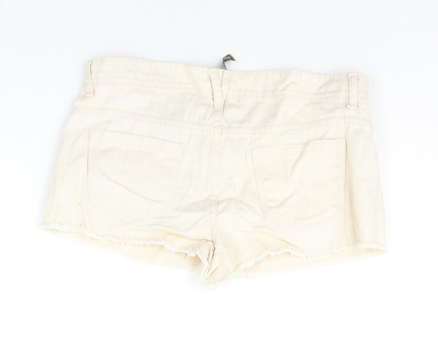DENIM & CO Womens Yellow   Chino Shorts Size 12