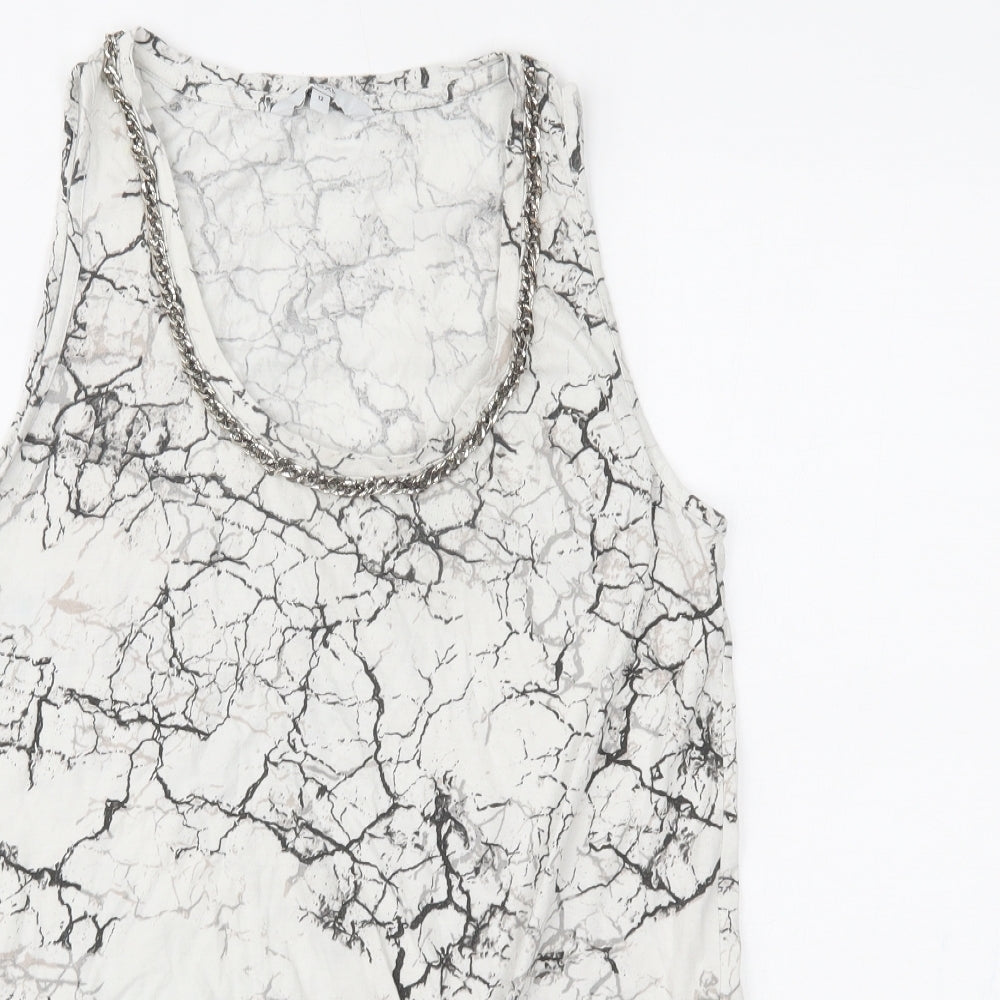 NEXT Womens White   Basic Tank Size 12