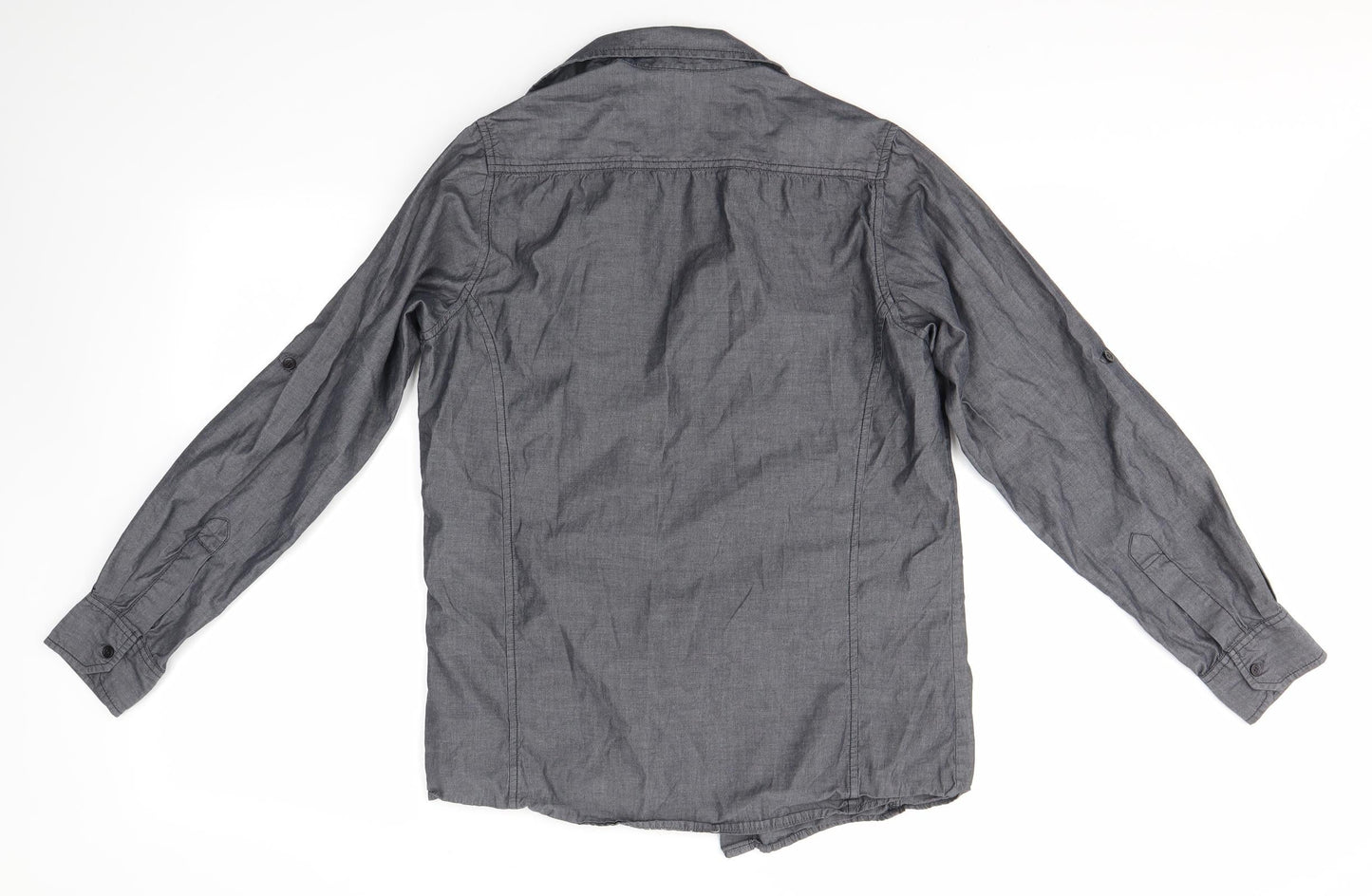 Primark Mens Grey    Button-Up Size S
