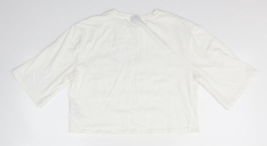 Topshop Womens White   Basic Blouse Size 10