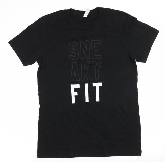 Canvas Mens Black    T-Shirt Size M  - Sneaky Fit