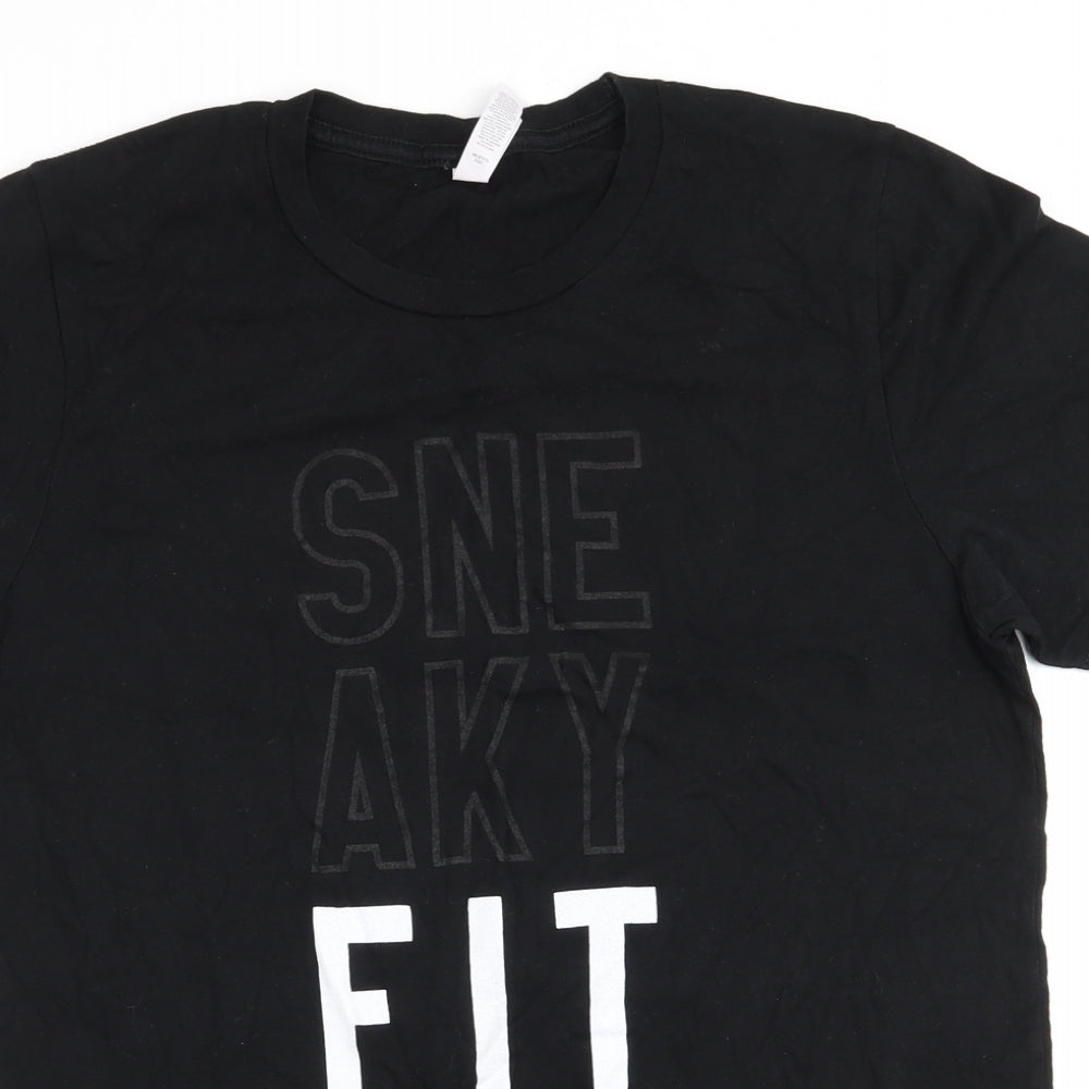 Canvas Mens Black    T-Shirt Size M  - Sneaky Fit