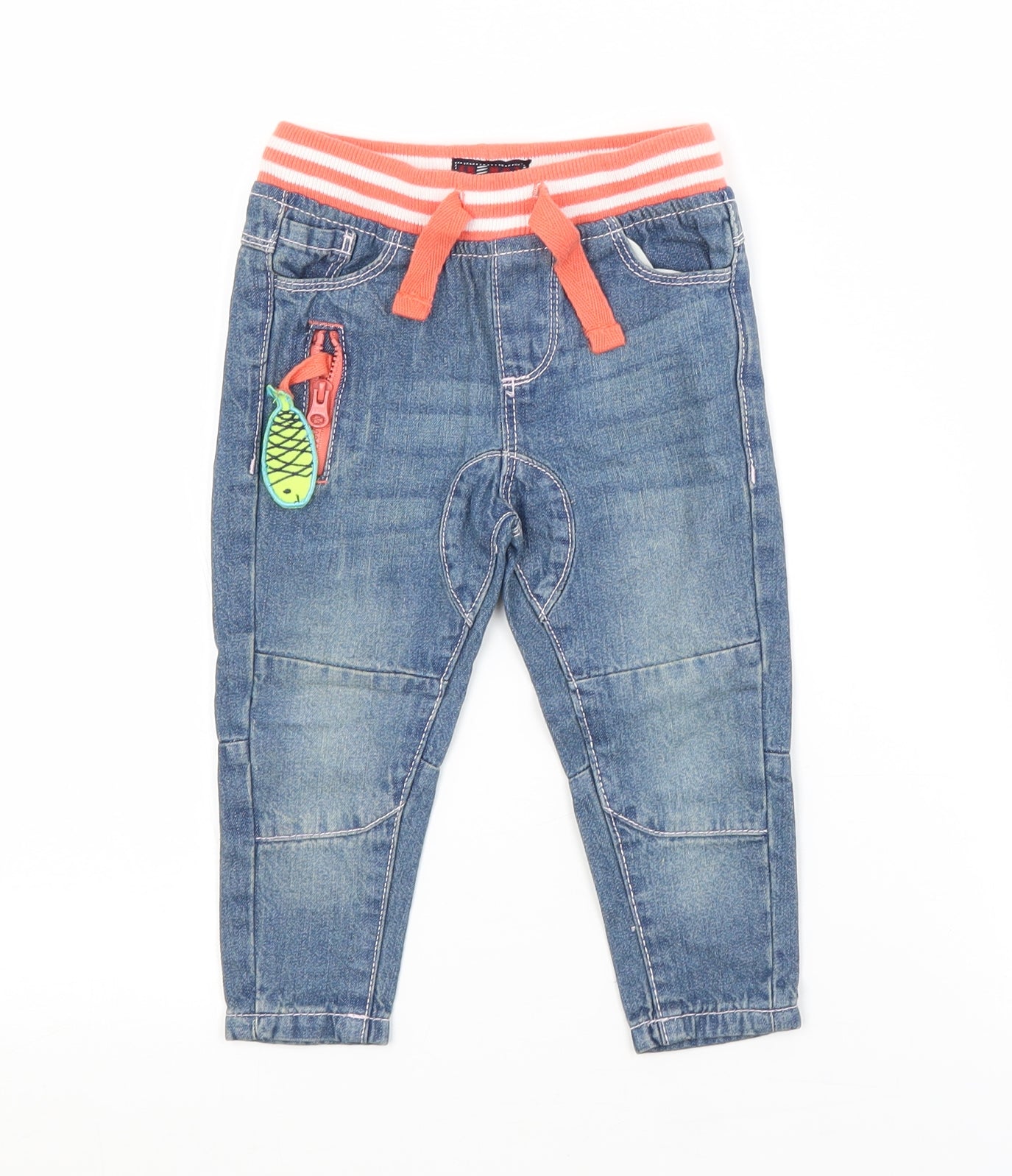 Preworn Baby Blue   Sweatpants Jeans Size 12-18 Months