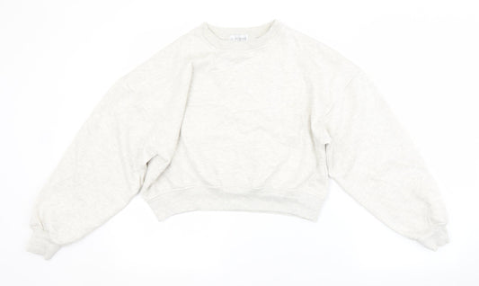 In the Style Womens White Animal Print  Pullover Sweatshirt