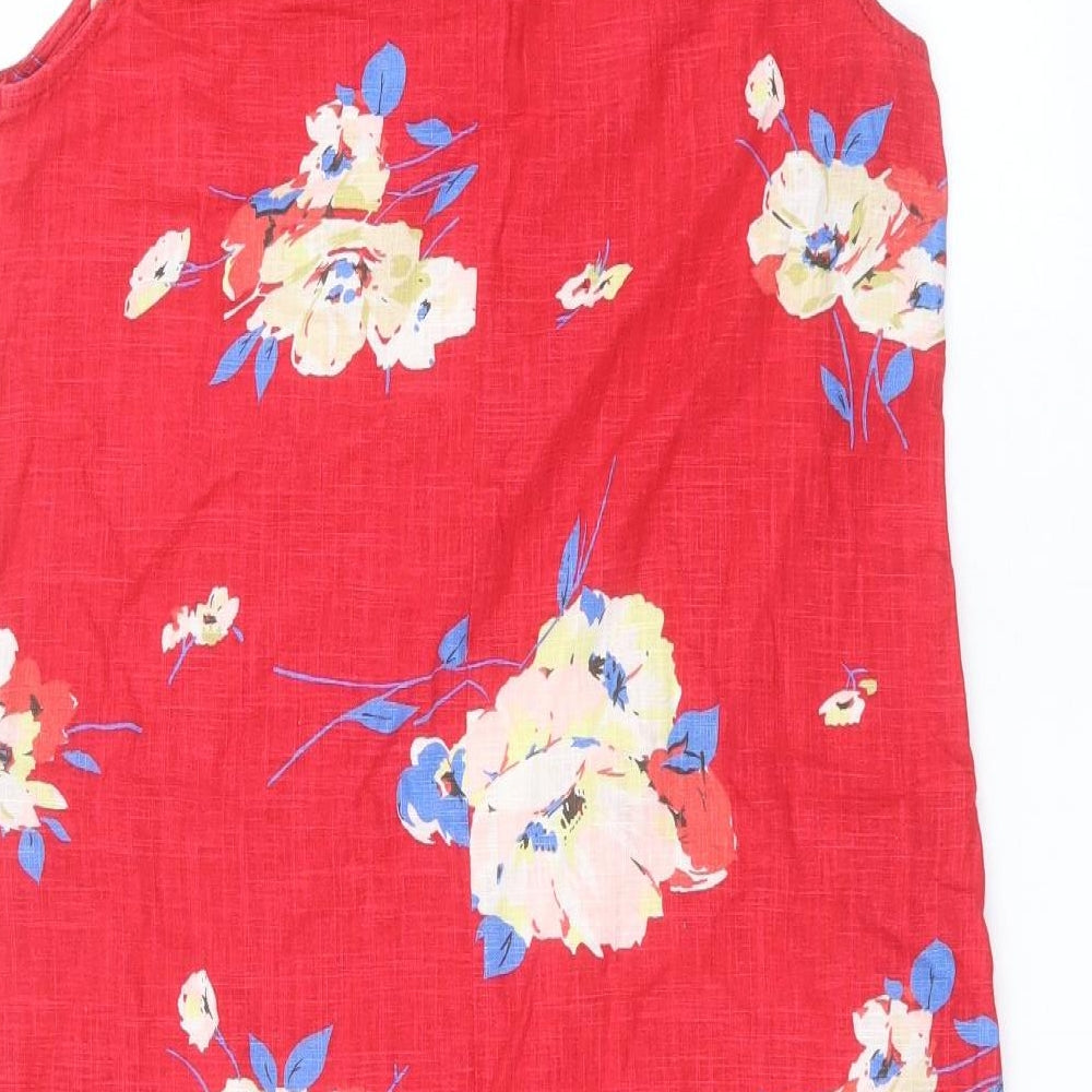 NEXT Womens Red Floral  A-Line  Size 10
