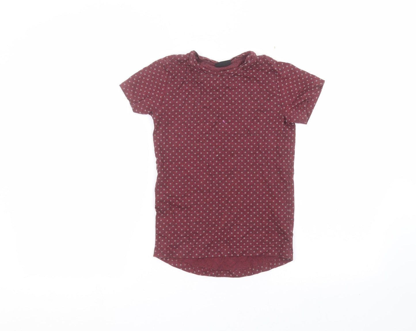 NEXT Boys Red Polka Dot  Basic T-Shirt Size 7 Years