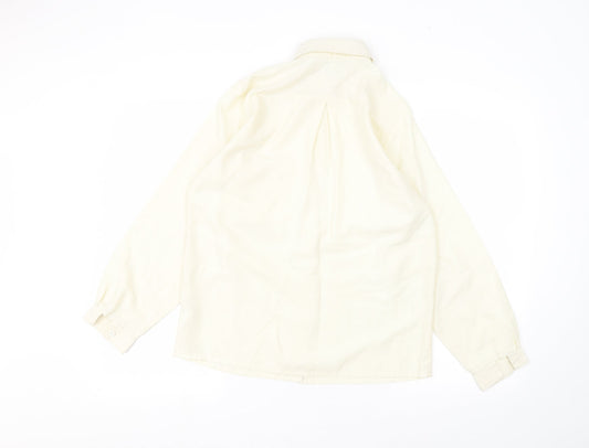 Hamells Womens White   Basic Button-Up Size 10