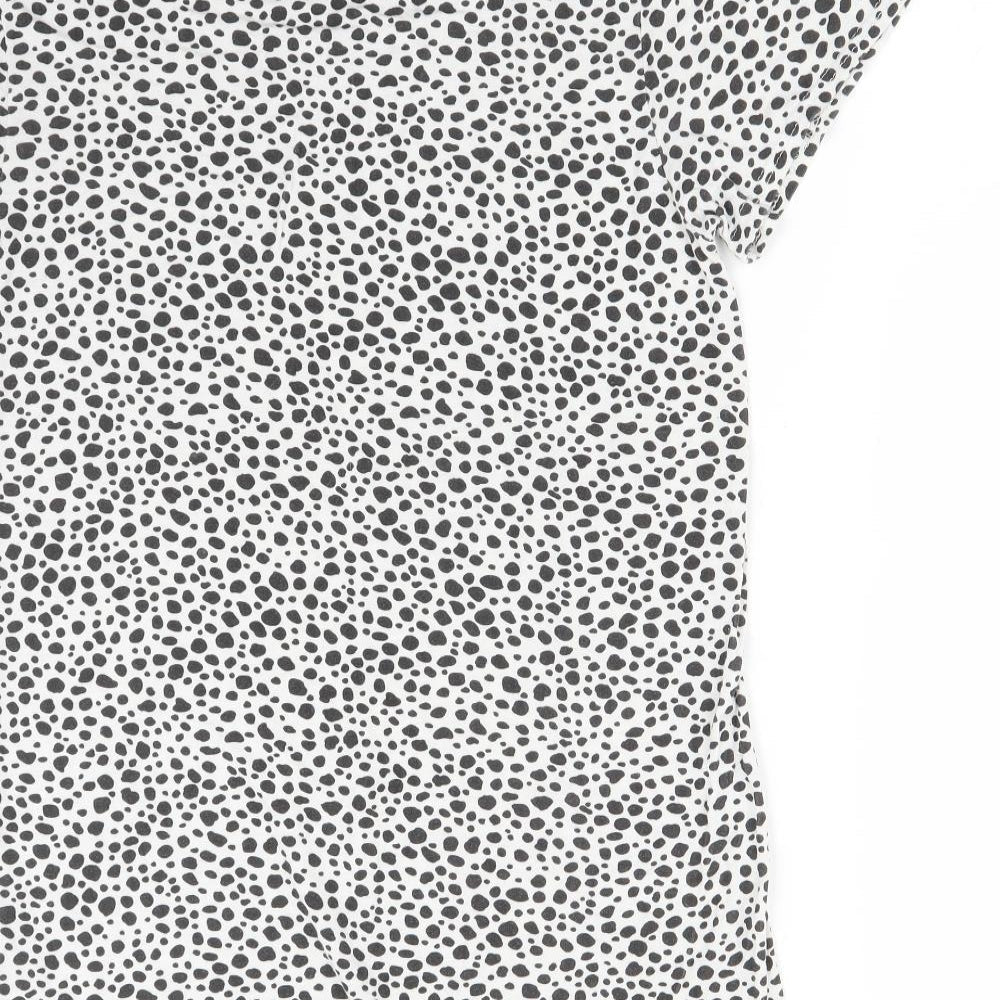 PRETTYLITTLETHING Womens Multicoloured Animal Print  Basic T-Shirt Size 8
