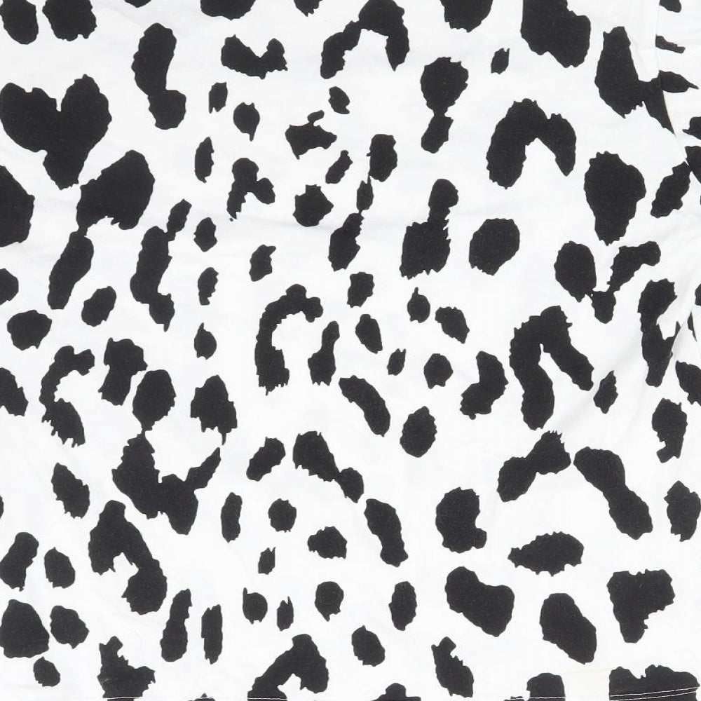 ASOS Womens Multicoloured Animal Print  Basic T-Shirt Size 8