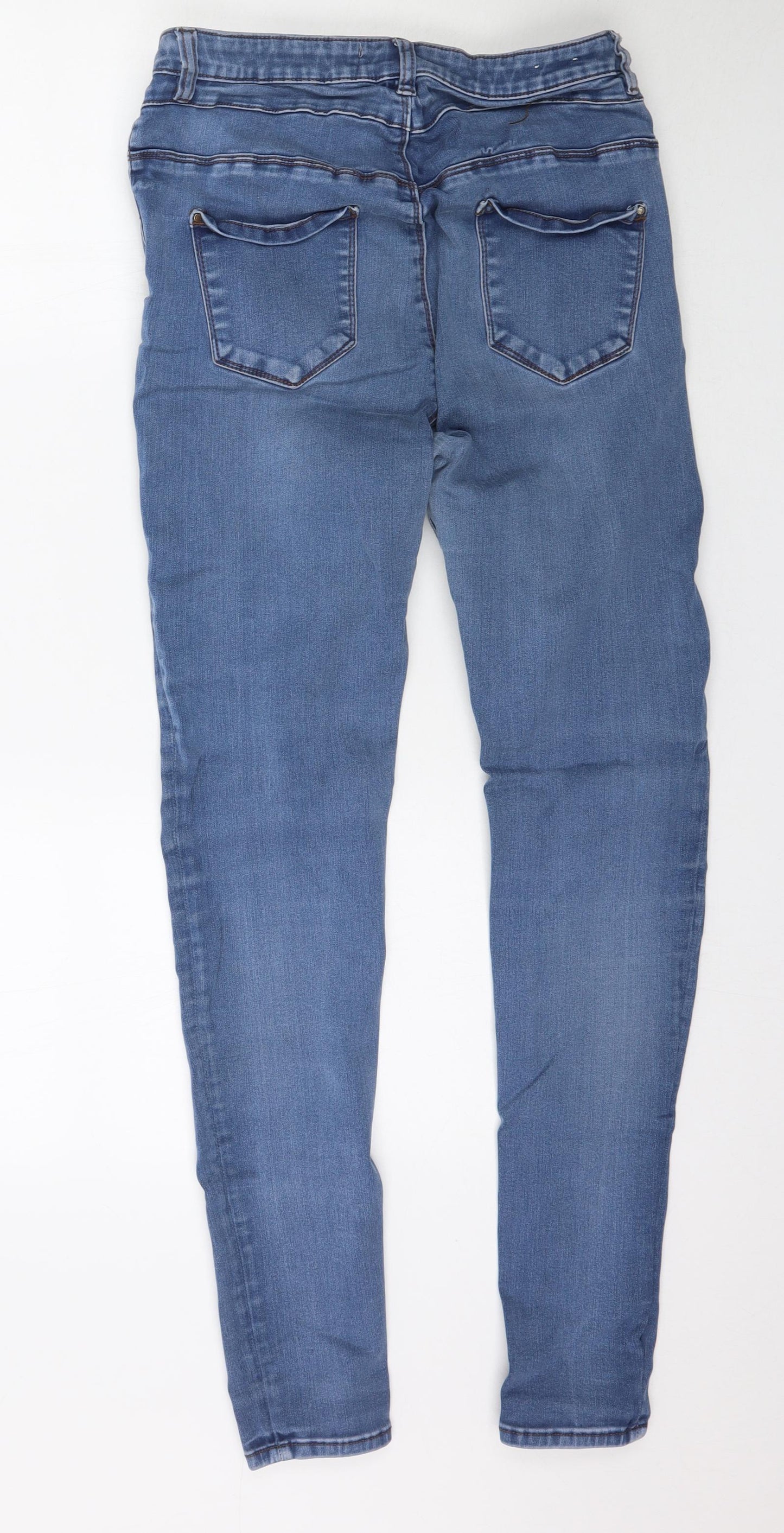 Preworn Womens Blue  Denim Skinny Jeans Size 32 in L30 in