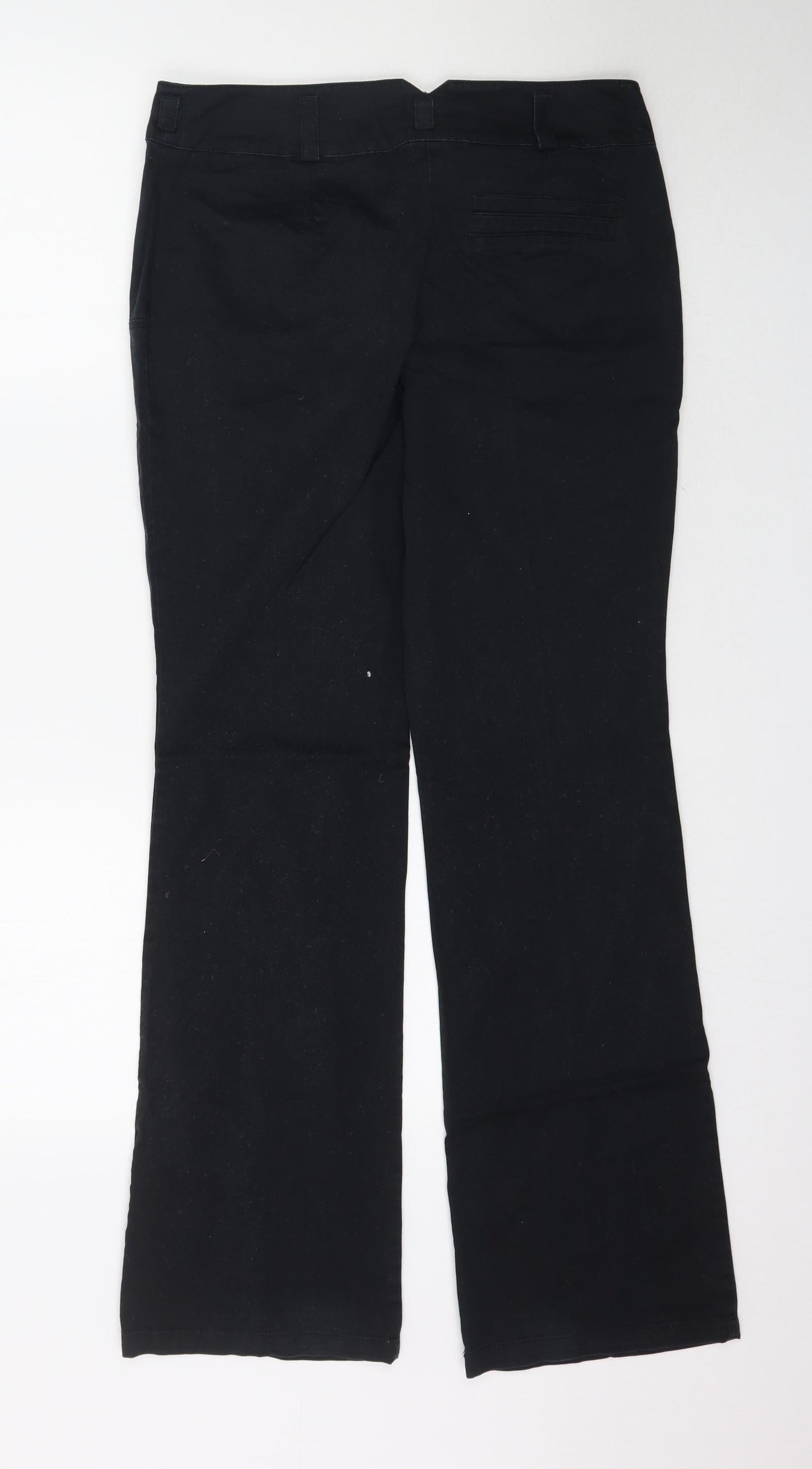 Promod Womens Black   Trousers  Size 10 L32 in