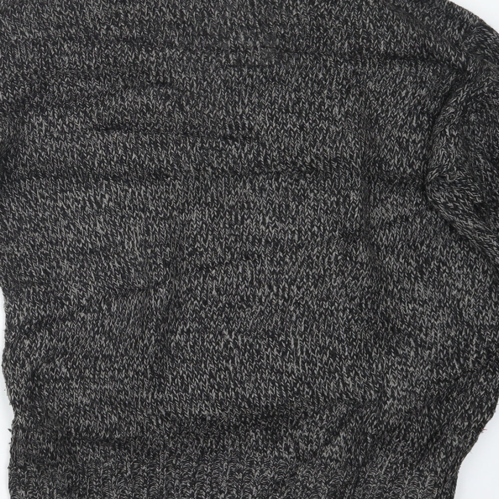Cedar Wood State Mens Grey  Knit Pullover Sweatshirt Size S