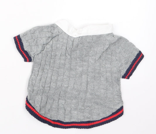 Accessorize Boys Grey   Pullover Jumper One Size