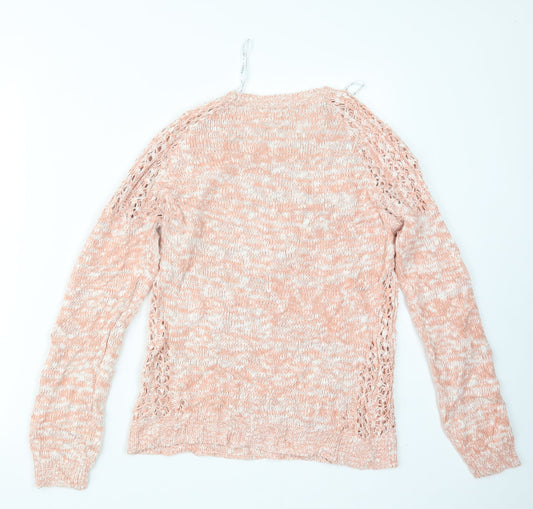 New Look Womens Pink  Knit Pullover Jumper Size 12