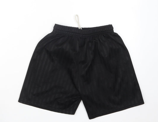 Preworn Boys Black   Bermuda Shorts Size 9-10 Years