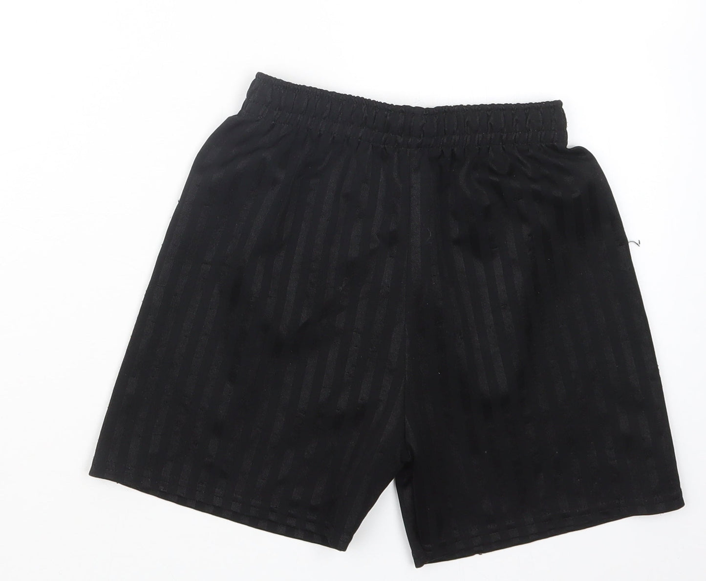 Preworn Boys Black   Bermuda Shorts Size 7-8 Years