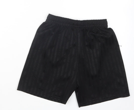 Preworn Boys Black   Bermuda Shorts Size 7-8 Years