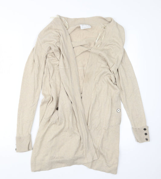 Preworn Womens Beige   Cardigan Jumper Size S