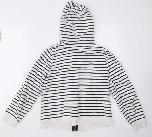 Maine Womens Blue Striped  Jacket  Size 12