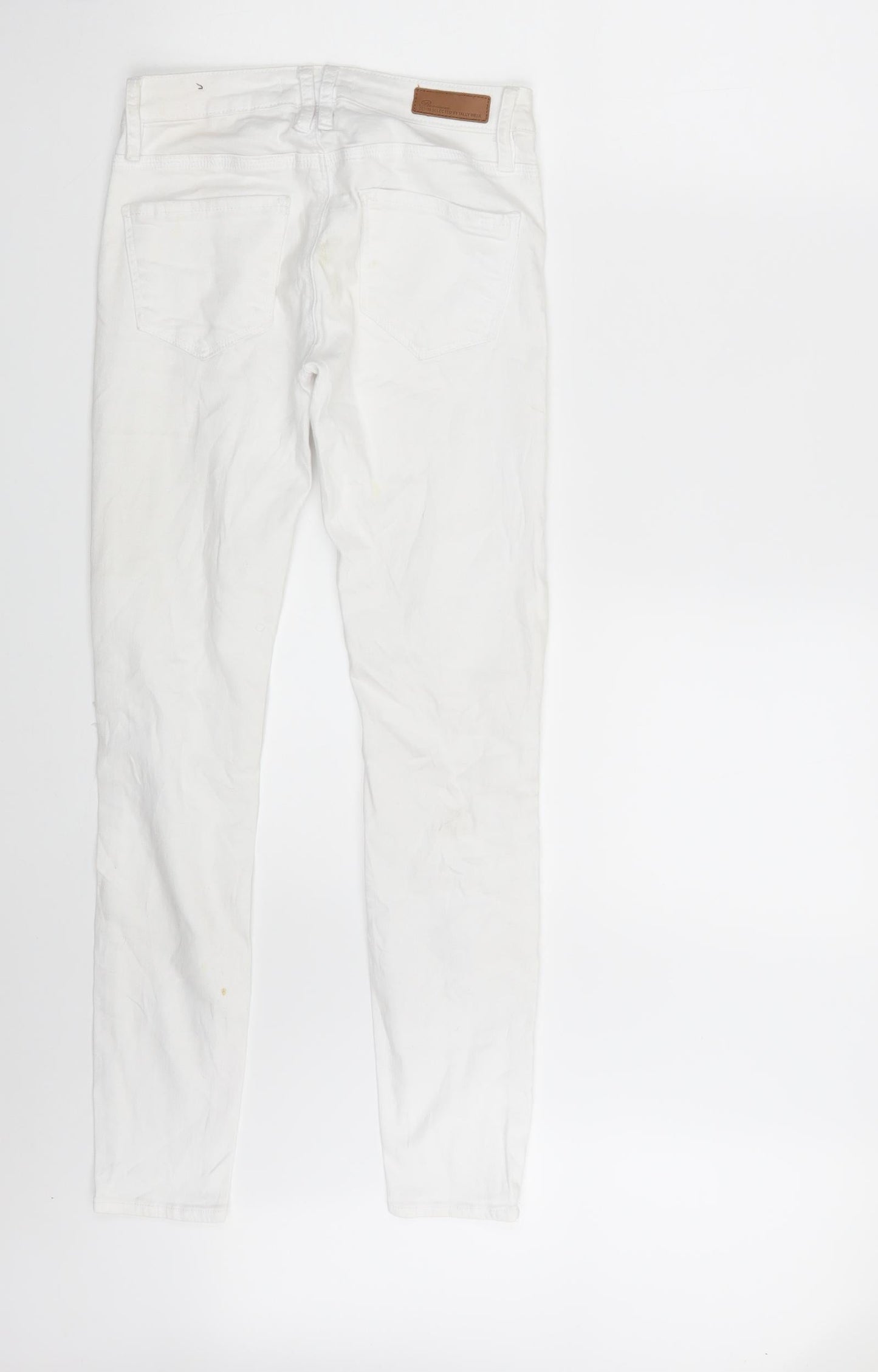 TALLY WEiJL Womens White  Denim Skinny Jeans Size 10 L28 in