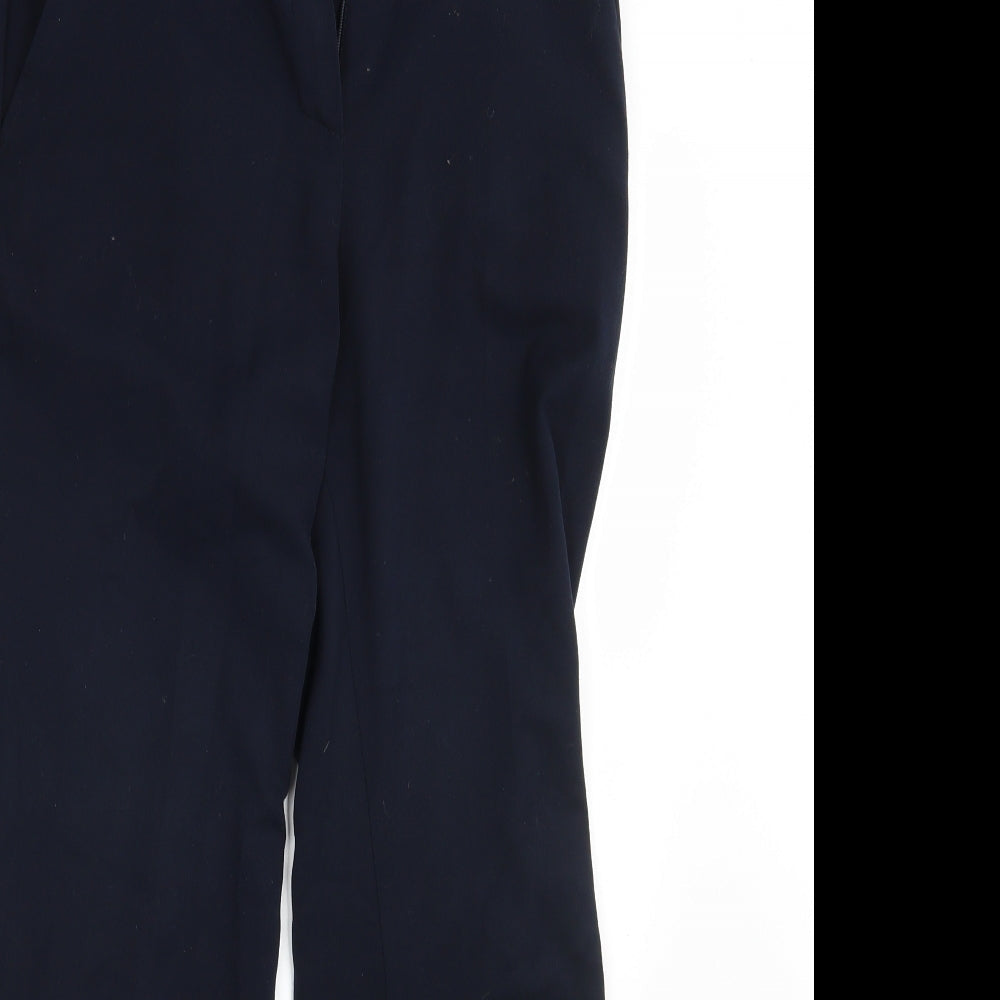 M&S Womens Blue   Trousers  Size 8 L30 in