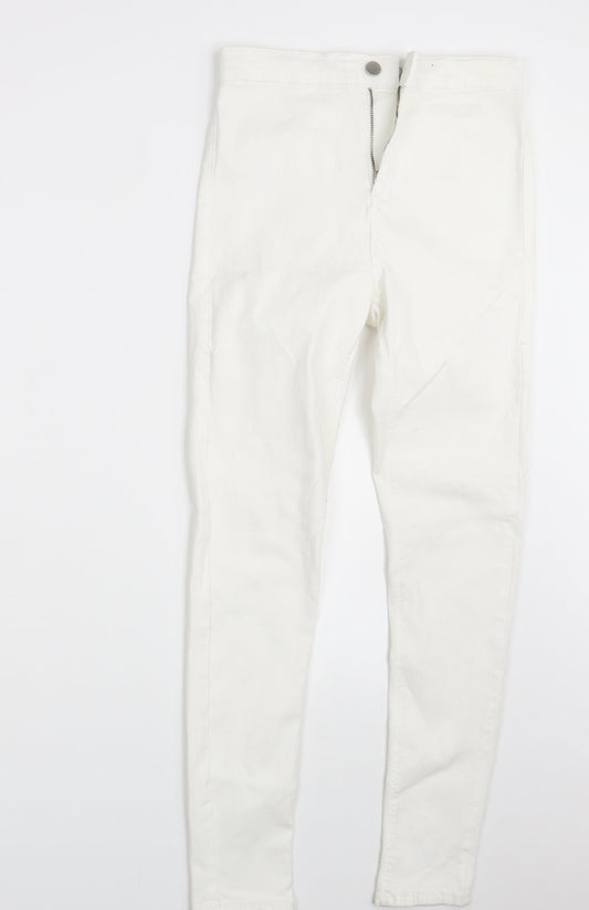 Topshop Womens Ivory  Denim Jegging Jeans Size 32 in L32 in