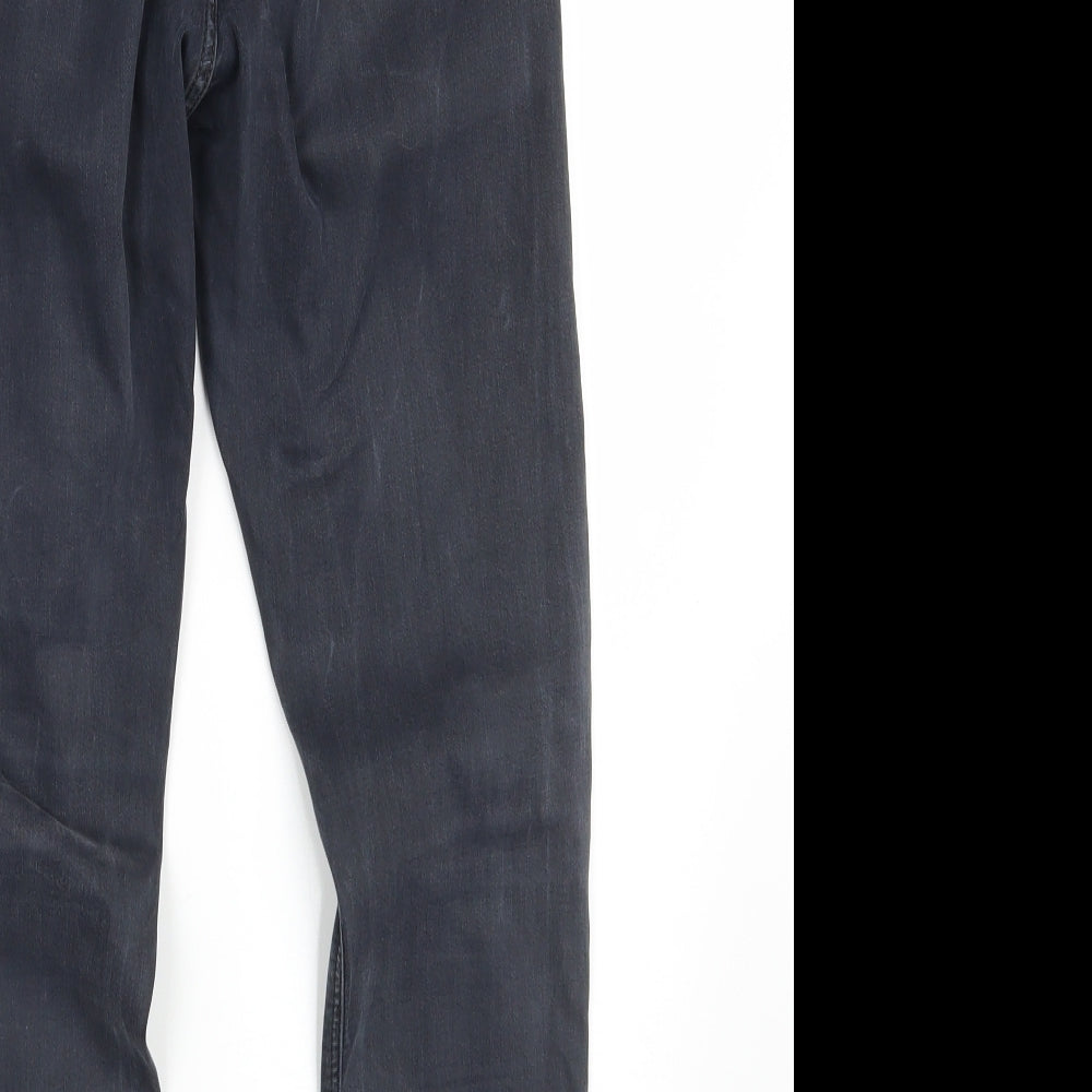 Topshop Womens Black  Denim Skinny Jeans Size 30 in L30 in