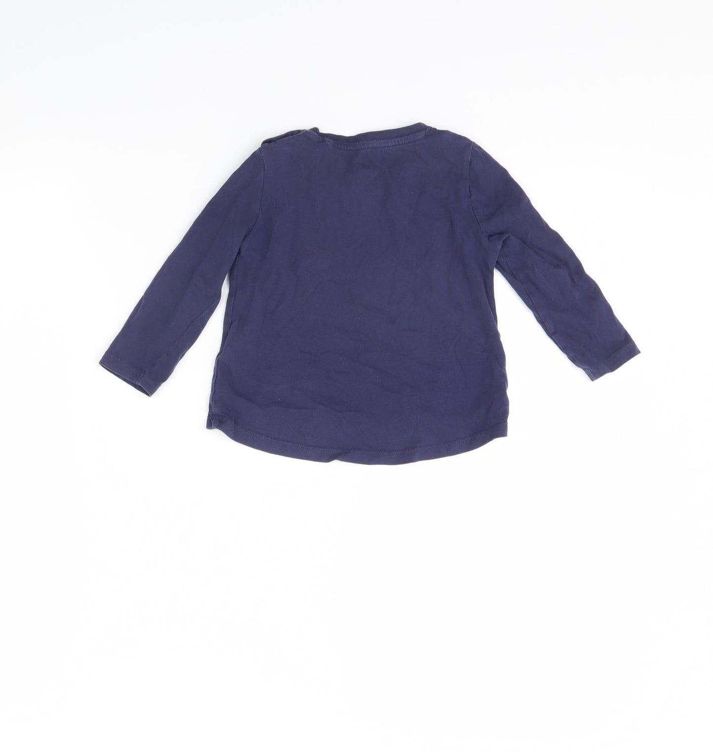 Lulipu Girls Blue   Basic T-Shirt Size 12 Months