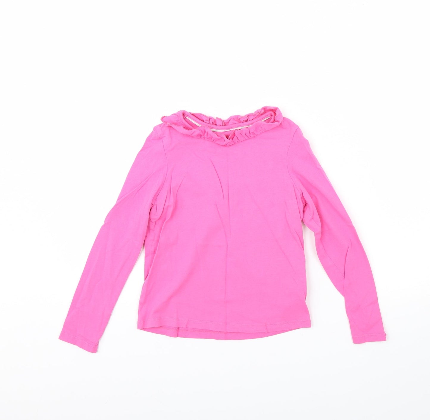 M&s Girls Pink   Basic Blouse Size 6 Years