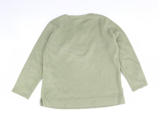 PSL Womens Green  Fleece Pullover Jumper Size 14