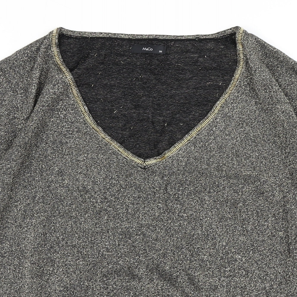 M&Co Womens Gold   Pullover Jumper Size 20