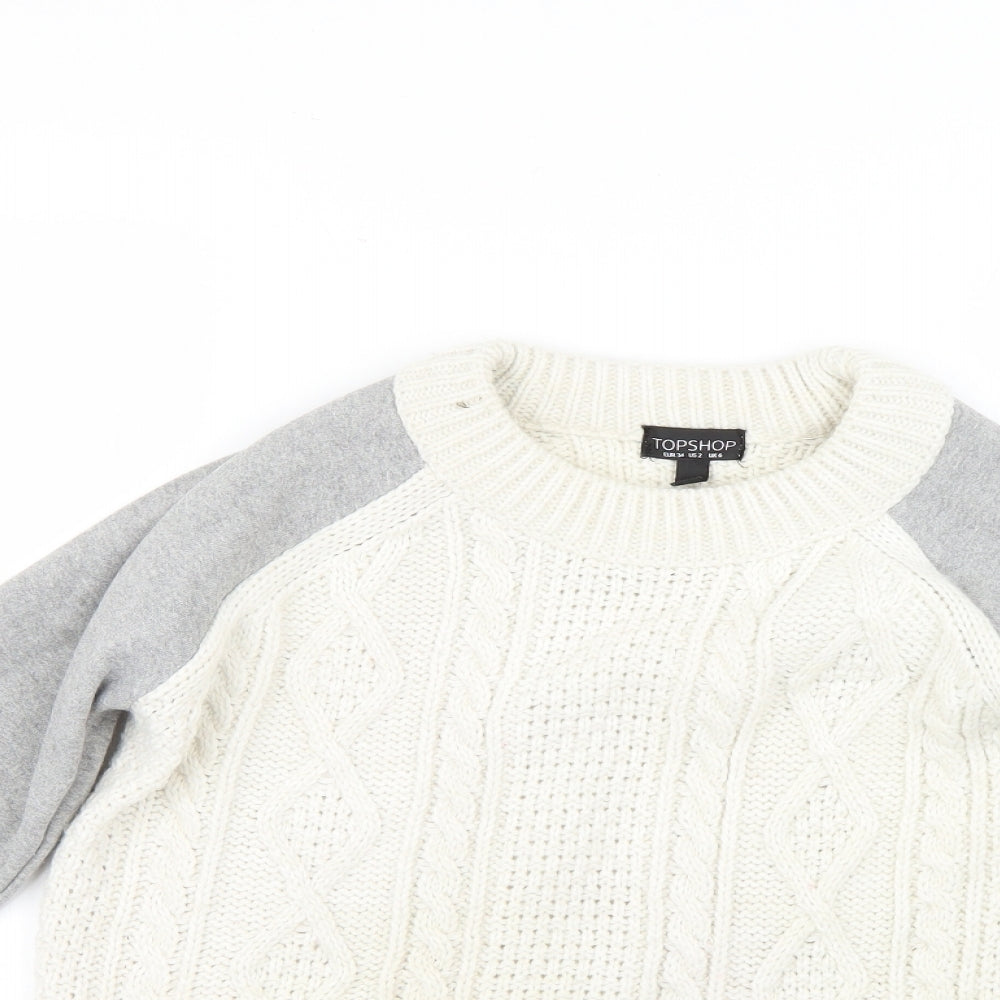 Topshop Womens Multicoloured   Pullover Jumper Size 6